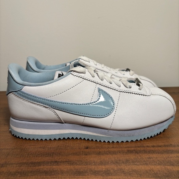 Nike Shoes - Nike Cortez By You Sneakers Shoes Custom FV9523 900 Size 6.5 White Baby Blue